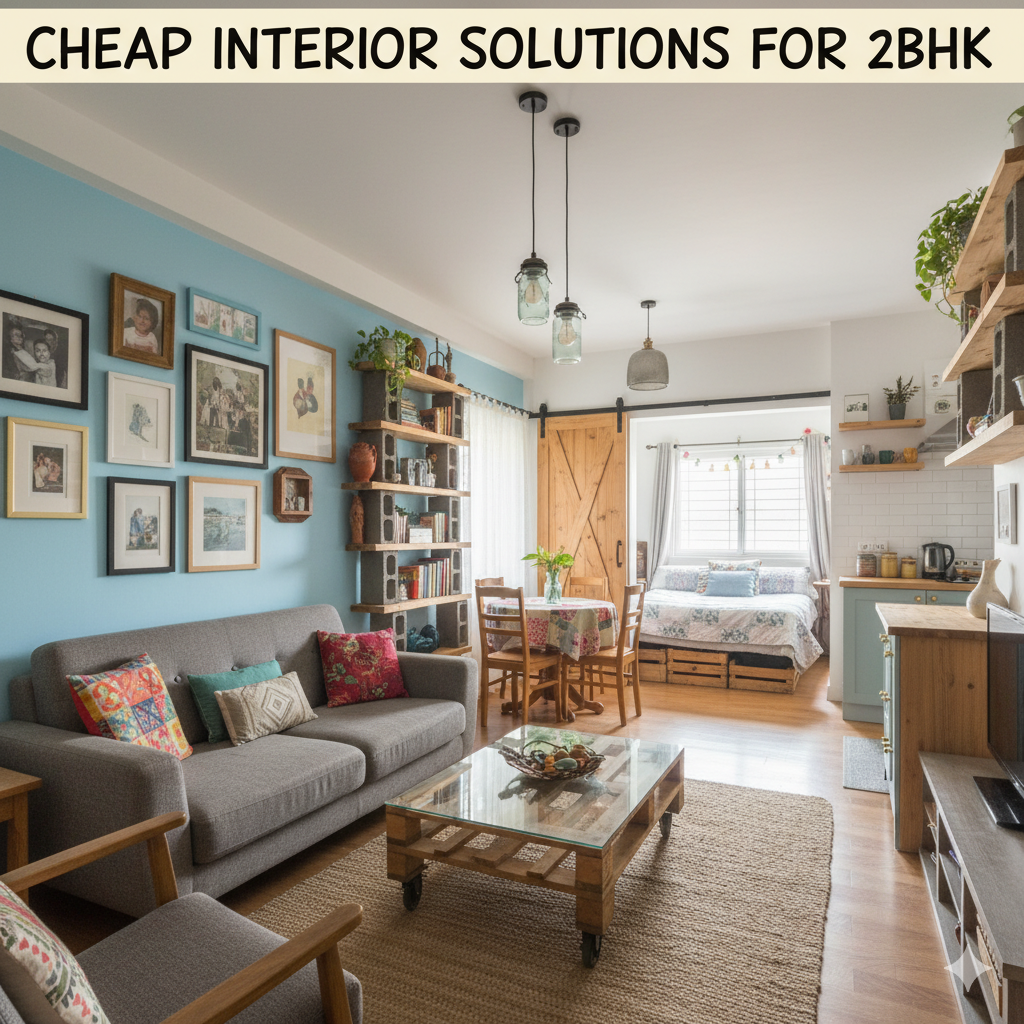 Cheap Interior Solutions for 2BHK Homes in India: Smart Design on a Budget