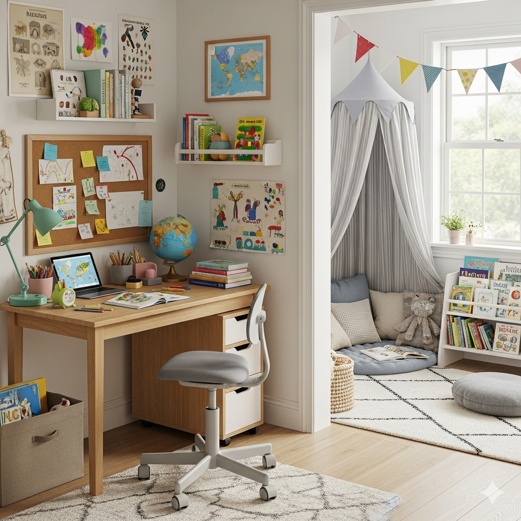 Kids Room Ideas – Study Table & Learning Corners