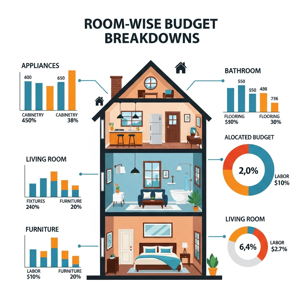 Room-Wise Budget Breakdowns for Interior Design